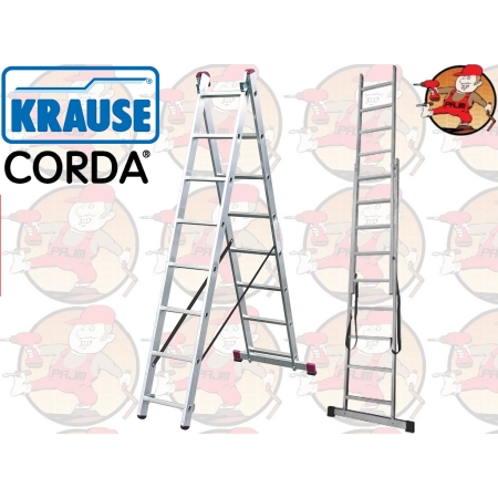 010223* / 030221 Aluminiowa drabina rozstawno-przystawna corda 2x11 KRAUSE